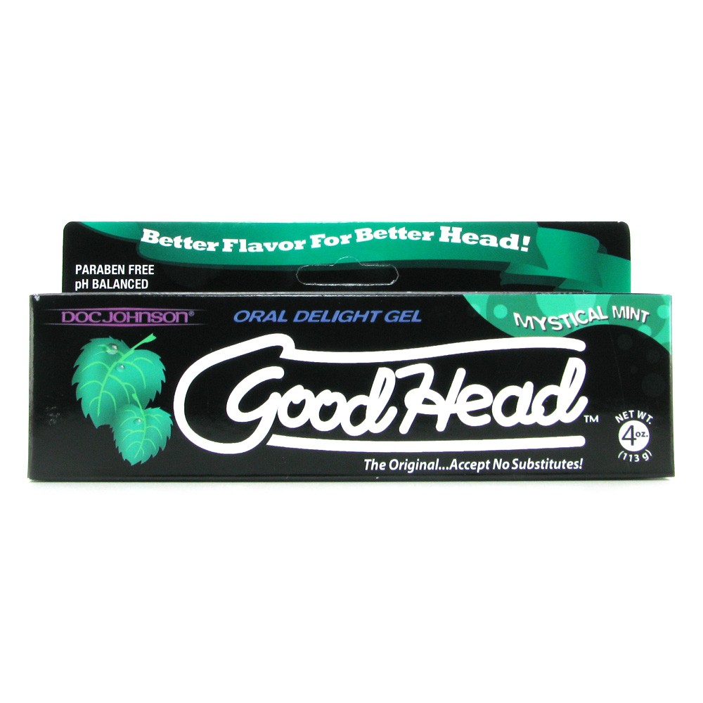 GoodHead Oral Delight Gel 4oz 113g In Mystical Mint Sex Toys 1h