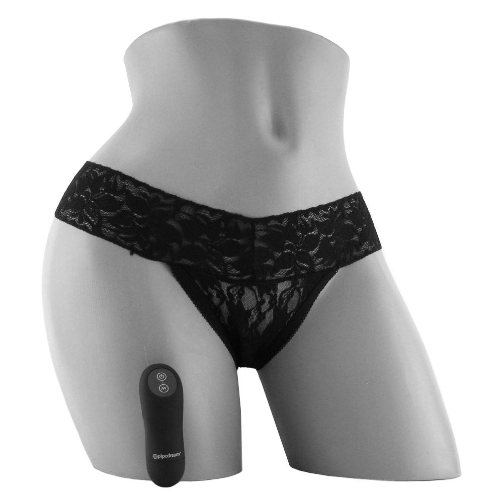 Трусики с вибратором Pipedream Remote Control Vibrating Panties, черный, XL-XXL PD4422-23 Black - PipeDream - Вибратор в трусики - Купить